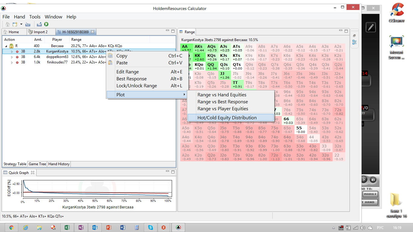 Poker strategy calculator