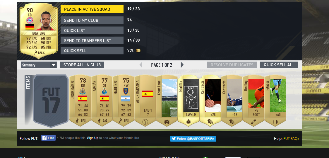 Fifa ultimate team poker